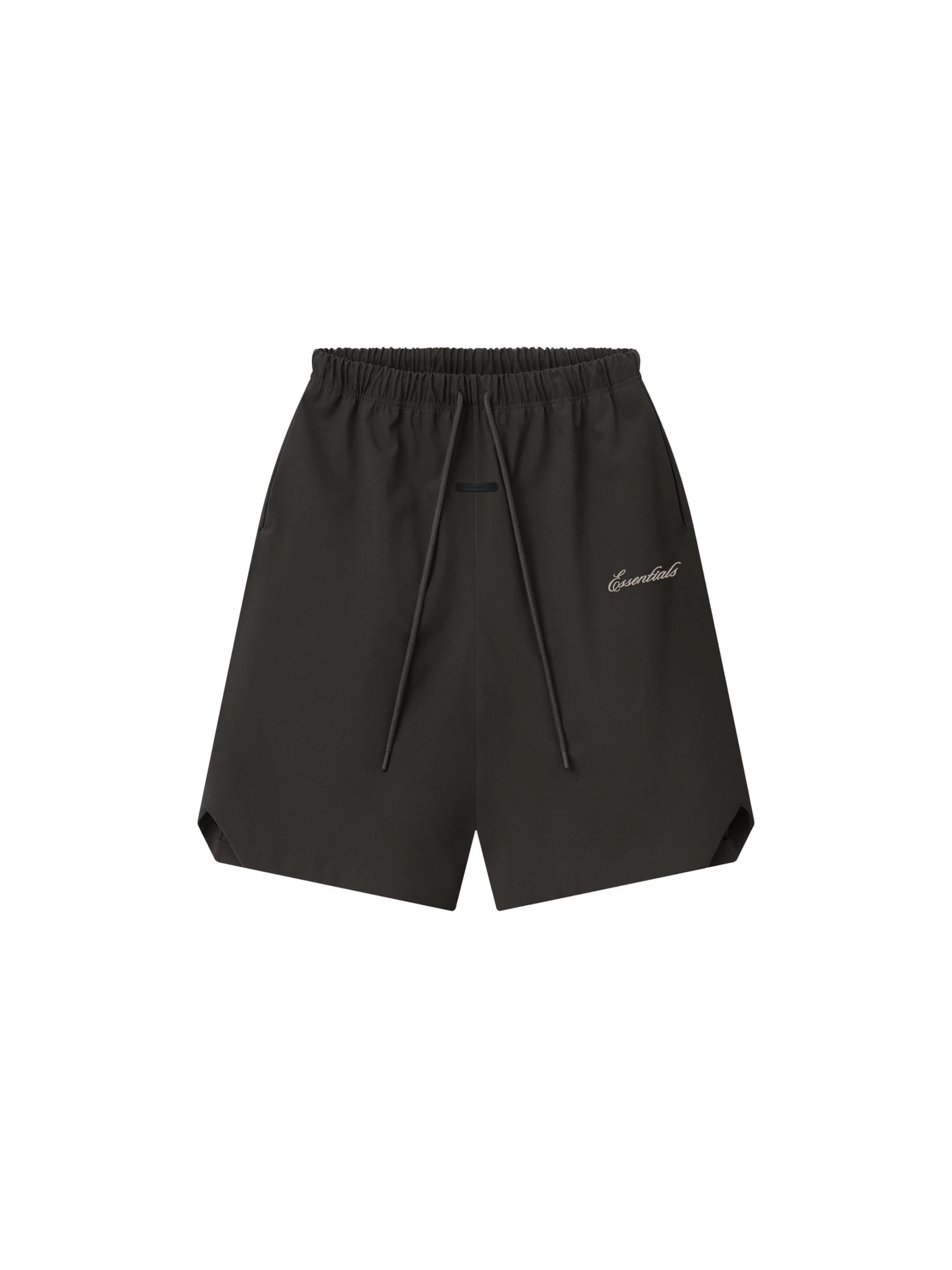 Fear of God Essentials Bonded Nylon Signature Relaxed Short with Slit in Ink Black Fear of God Essentials Bonded Nylon Signature Relaxed Short with Slit in Ink Black | Luxury Shoes
