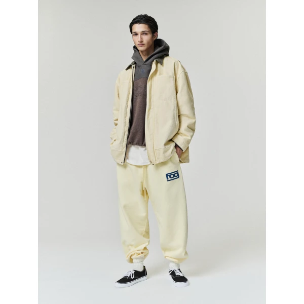 Fear of God Essentials Browns 90s Relaxed Hoodie in Wood Heather | Sweatshirts | Luxury Shoes 