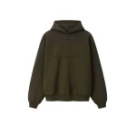 Fear of God Essentials Browns 90s Relaxed Hoodie in Wood Heather | Luxury Shoes 