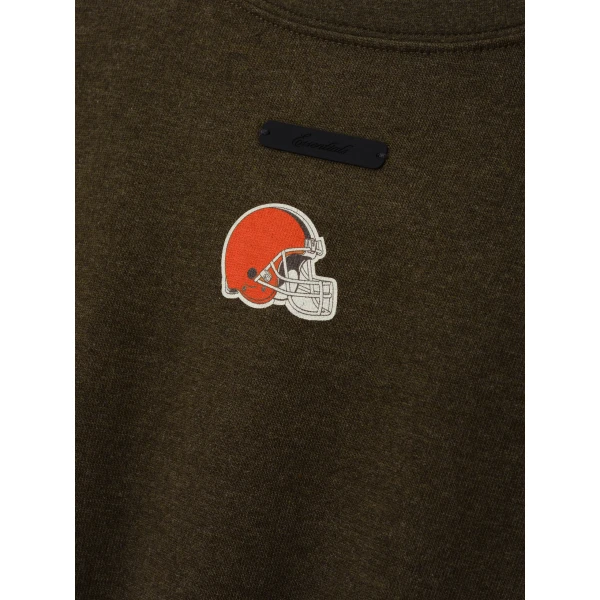 Fear of God Essentials Browns Merch Tee in Wood Heather | T-shirts & vests | Luxury Shoes 