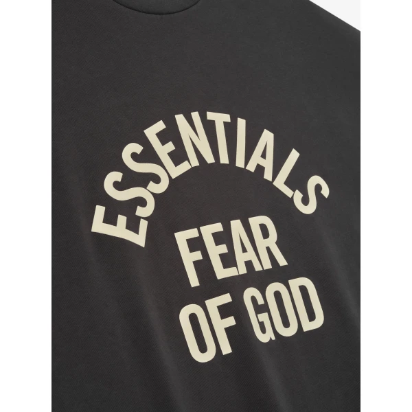 Fear of God Essentials Campus 90s Tee in Faded Black | T-shirts & vests | Luxury Shoes 