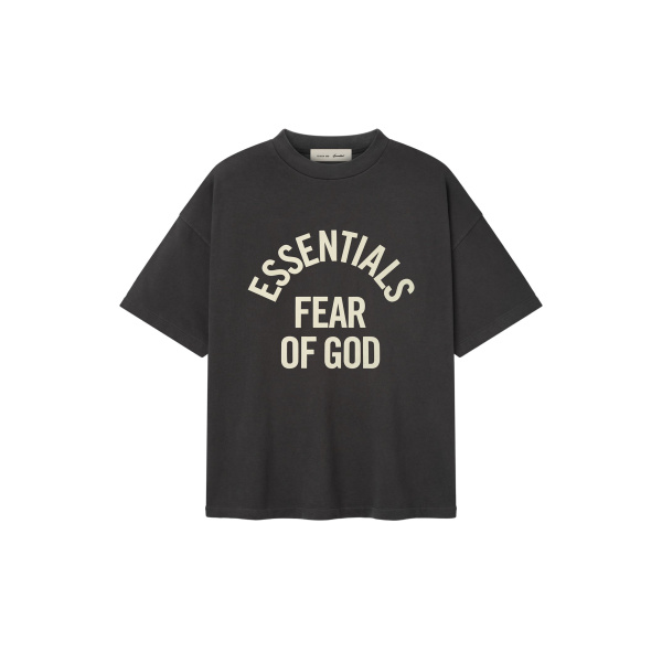 Fear of God Essentials Campus 90s Tee in Faded Black | Luxury Shoes 