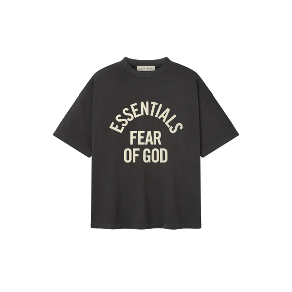 Fear of God Essentials Campus 90s Tee in Faded Black | Luxury Shoes 
