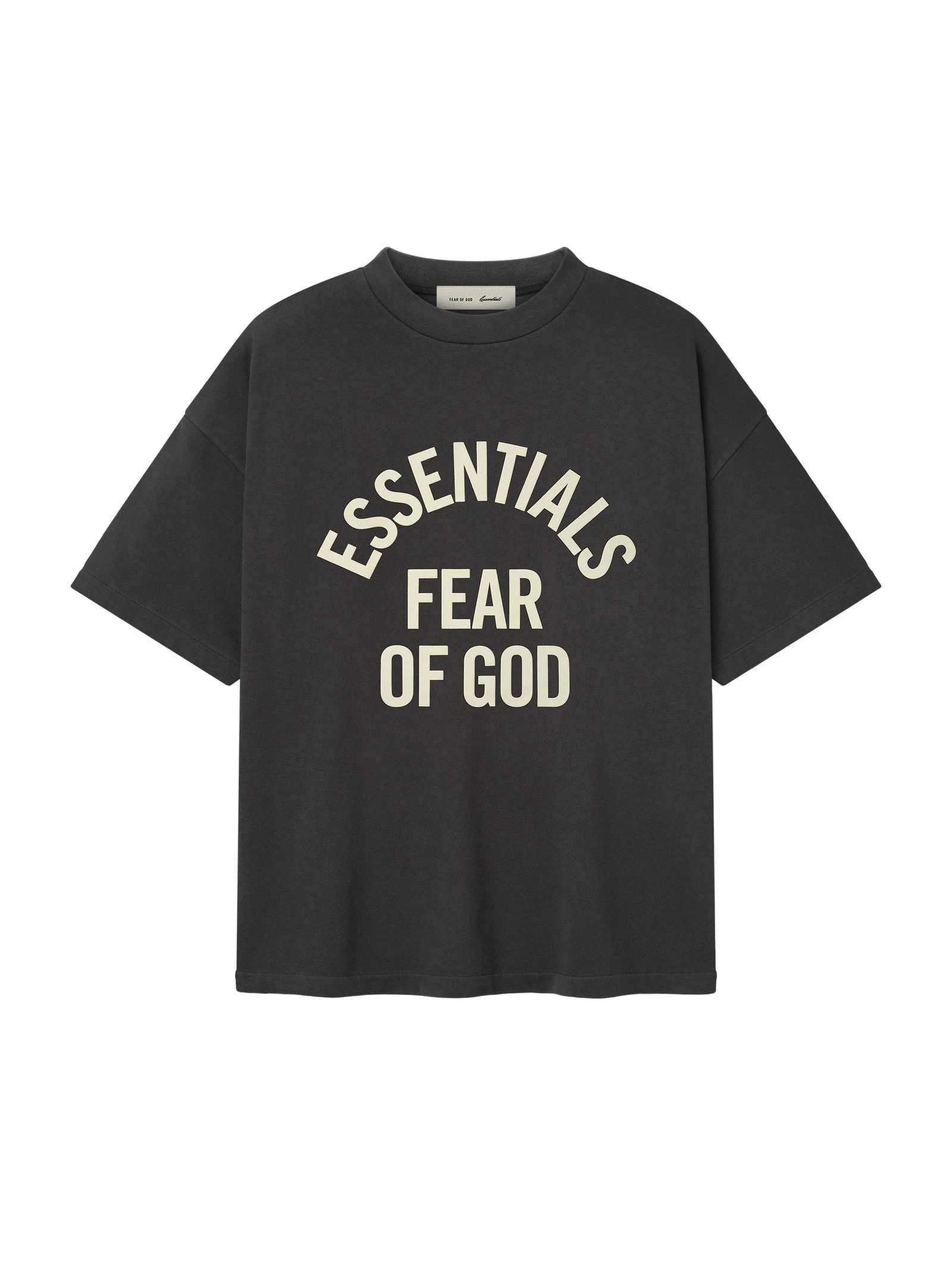 Fear of God Essentials Campus 90s Tee in Faded Black Fear of God Essentials Campus 90s Tee in Faded Black | Luxury Shoes