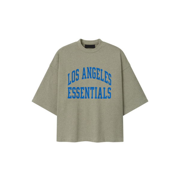 Fear of God Essentials Chargers Merch Tee in Seal Heather | Luxury Shoes 