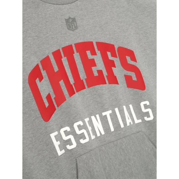 Fear of God Essentials Chiefs Sport Crewneck in Concrete Heather | Sweatshirts | Luxury Shoes 