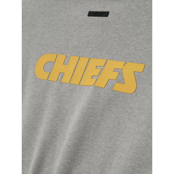 Fear of God Essentials Chiefs Sport Crewneck in Concrete Heather | Sweatshirts | Luxury Shoes 