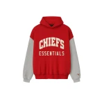 Fear of God Essentials Chiefs Sport Hoodie in Red and Concrete Heather | Luxury Shoes 