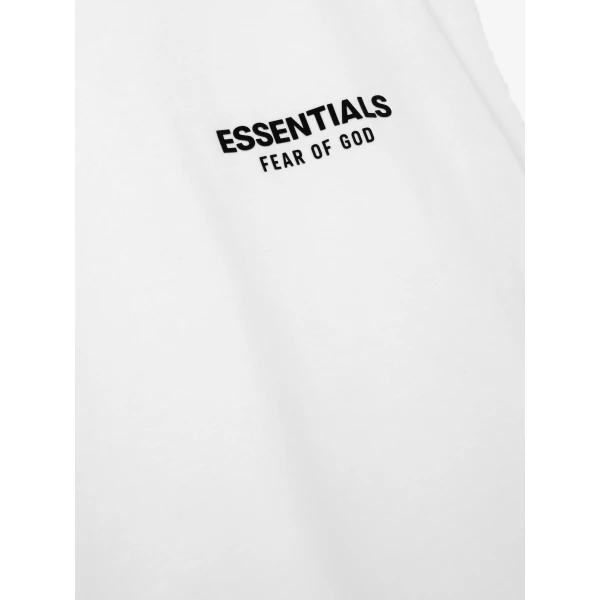 Fear of God Essentials Classic Cut-Off in Bright White | T-shirts & vests | Luxury Shoes 
