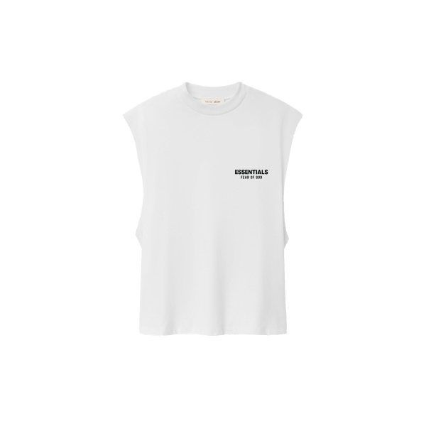 Fear of God Essentials Classic Cut-Off in Bright White | Luxury Shoes 