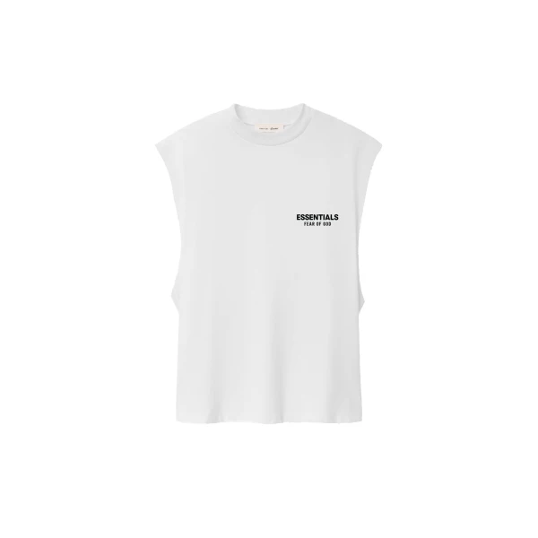 Fear of God Essentials Classic Cut-Off in Bright White | Luxury Shoes 