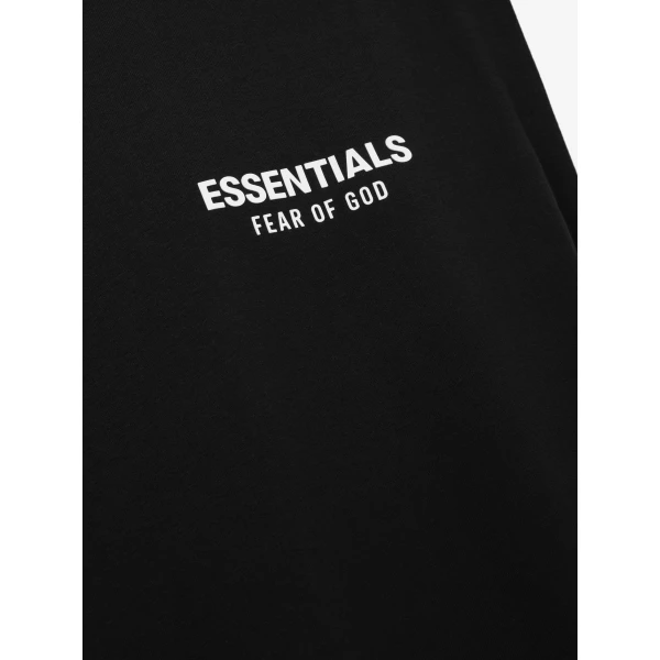 Fear of God Essentials Classic Cut-Off in Vintage Black | T-shirts & vests | Luxury Shoes 