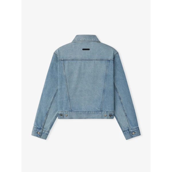 Fear of God Essentials Classic Denim Jacket in Classic Blue | Men Jackets | Luxury Shoes 