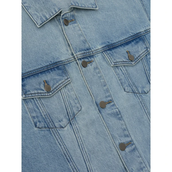 Fear of God Essentials Classic Denim Jacket in Classic Blue | Men Jackets | Luxury Shoes 