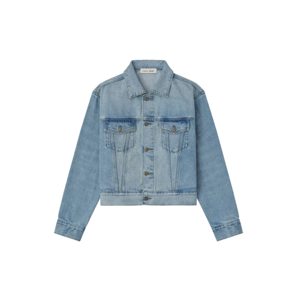 Fear of God Essentials Classic Denim Jacket in Classic Blue | Luxury Shoes 