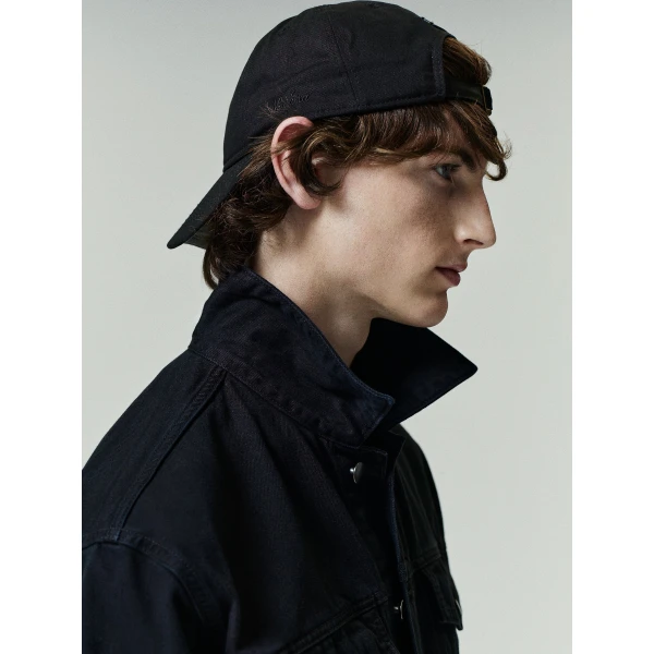 Fear of God Essentials Classic Denim Jacket in Overdyed Black | Men Jackets | Luxury Shoes 