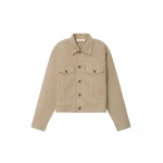 Fear of God Essentials Classic Denim Jacket in Overdyed Dune | Luxury Shoes 