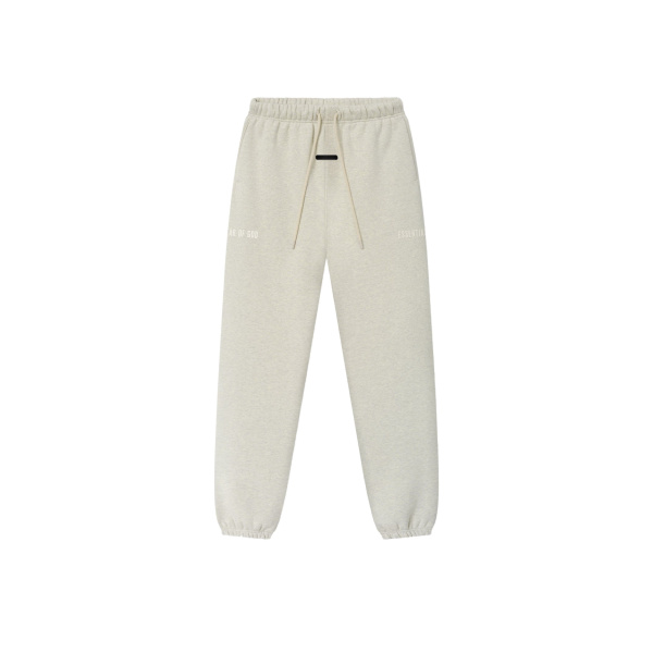 Fear of God Essentials Classic Fleece Sweatpant in Vanilla Heather | Luxury Shoes 