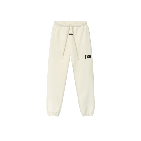 Fear of God Essentials Classic Fleece Sweatpant in Washed Ivory | Luxury Shoes 