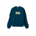 Fear of God Essentials Classic Half Raglan Hi-Crewneck in Night Sea | Luxury Shoes 