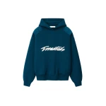 Fear of God Essentials Classic Half Raglan Hoodie in Night Sea | Luxury Shoes 