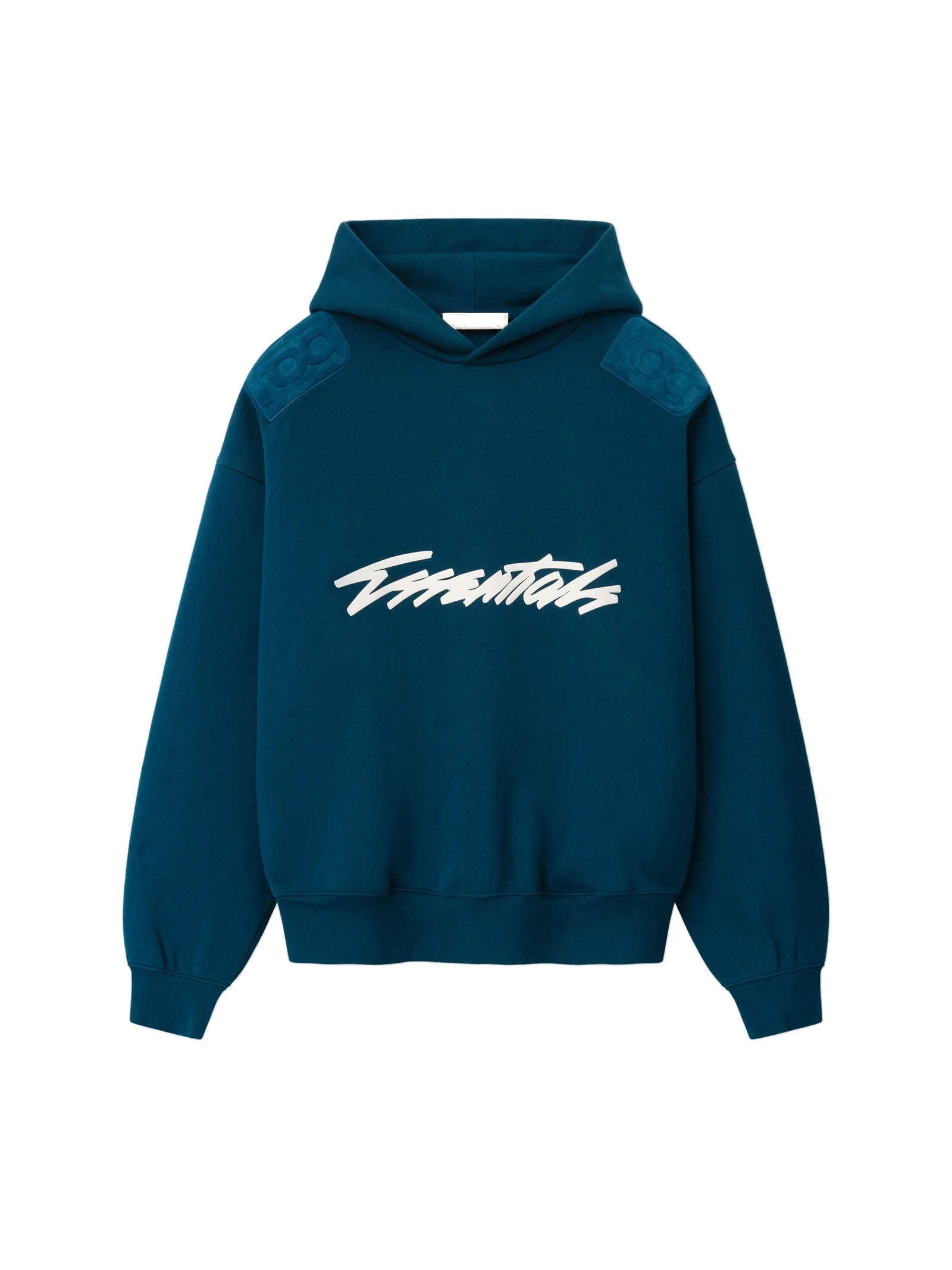 Fear of God Essentials Classic Half Raglan Hoodie in Night Sea Fear of God Essentials Classic Half Raglan Hoodie in Night Sea | Luxury Shoes