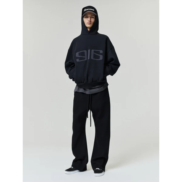 Fear of God Essentials Classic Half Raglan Hoodie in Vintage Black | Sweatshirts | Luxury Shoes 