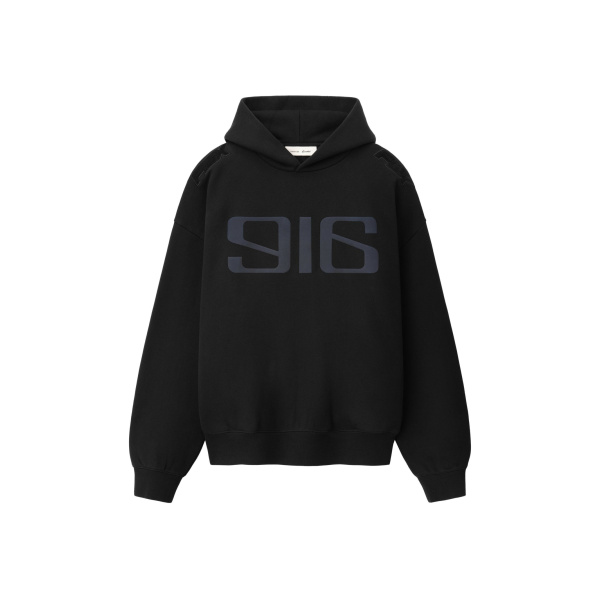 Fear of God Essentials Classic Half Raglan Hoodie in Vintage Black | Luxury Shoes 