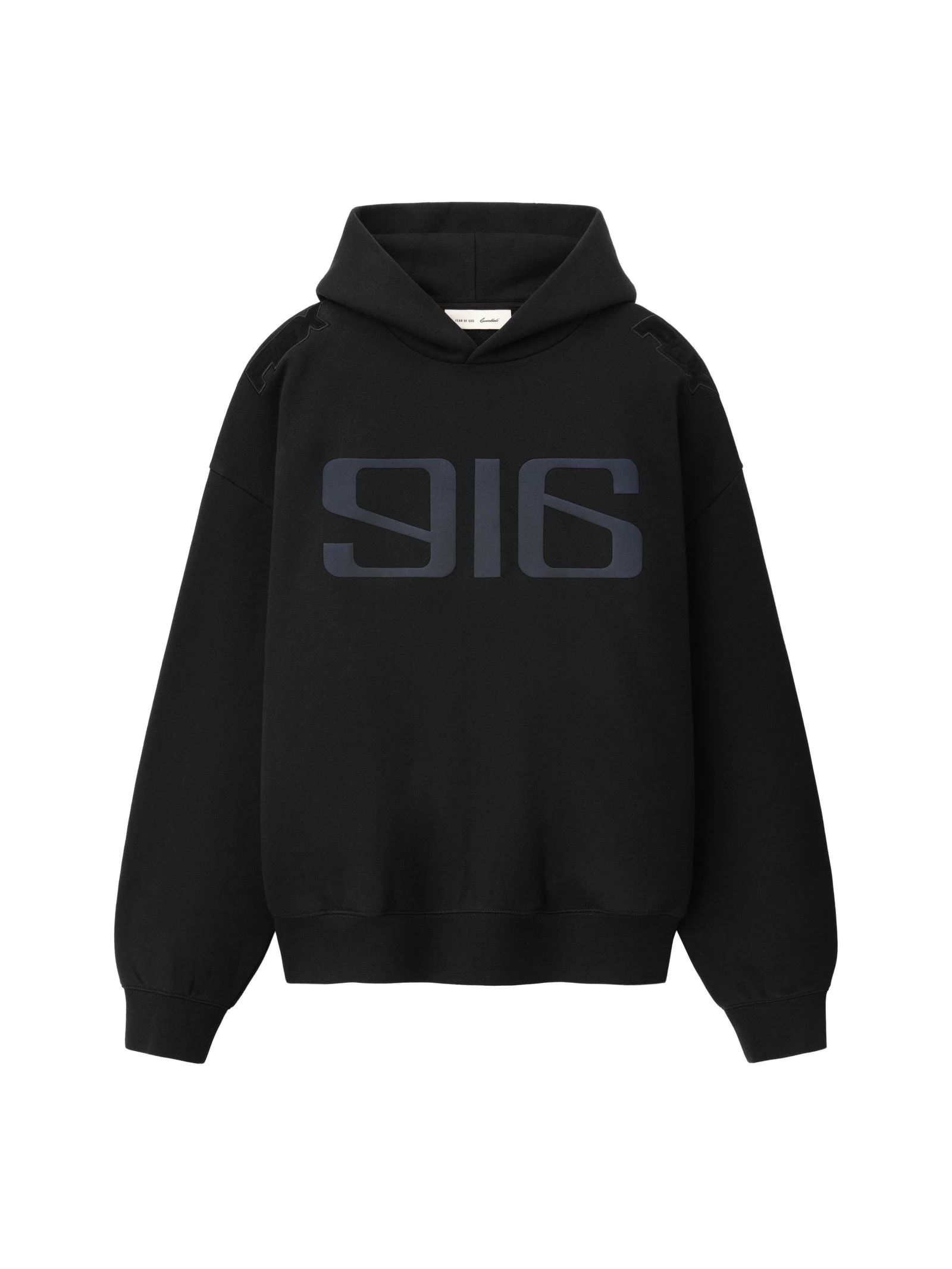 Fear of God Essentials Classic Half Raglan Hoodie in Vintage Black Fear of God Essentials Classic Half Raglan Hoodie in Vintage Black | Luxury Shoes