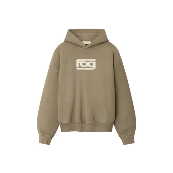 Fear of God Essentials Classic Half Raglan Hoodie in Washed Clay | Luxury Shoes 