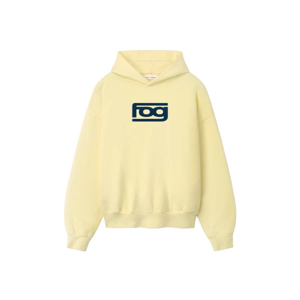Fear of God Essentials Classic Half Raglan Hoodie in Washed Sulphur | Luxury Shoes 