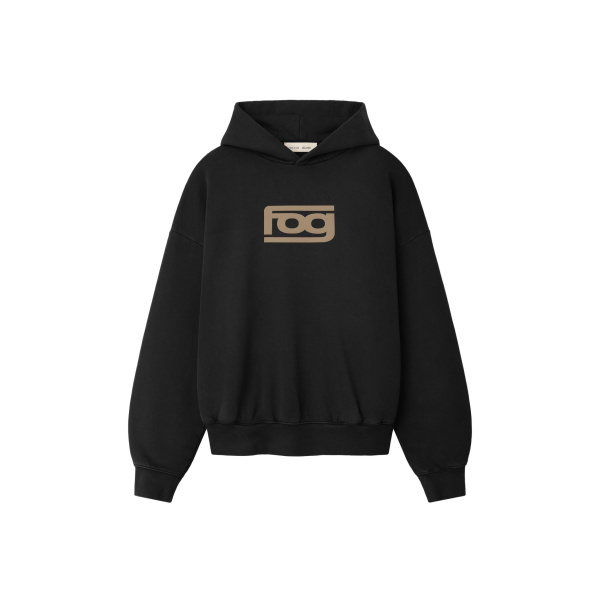 Fear of God Essentials Classic Half Raglan Hoodie in Washed Vintage Black | Luxury Shoes 
