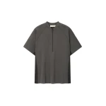 Fear of God Essentials Classic Half Zip Raglan in Ash Heather | Luxury Shoes 
