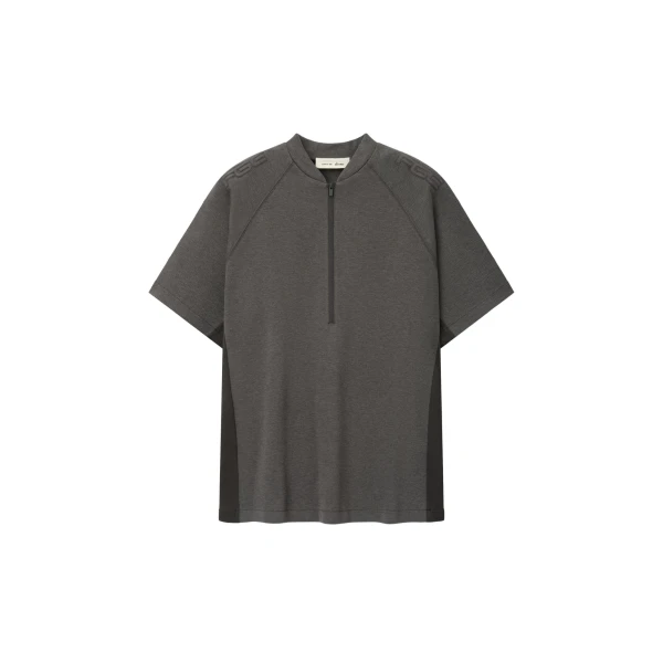 Fear of God Essentials Classic Half Zip Raglan in Ash Heather | Luxury Shoes 