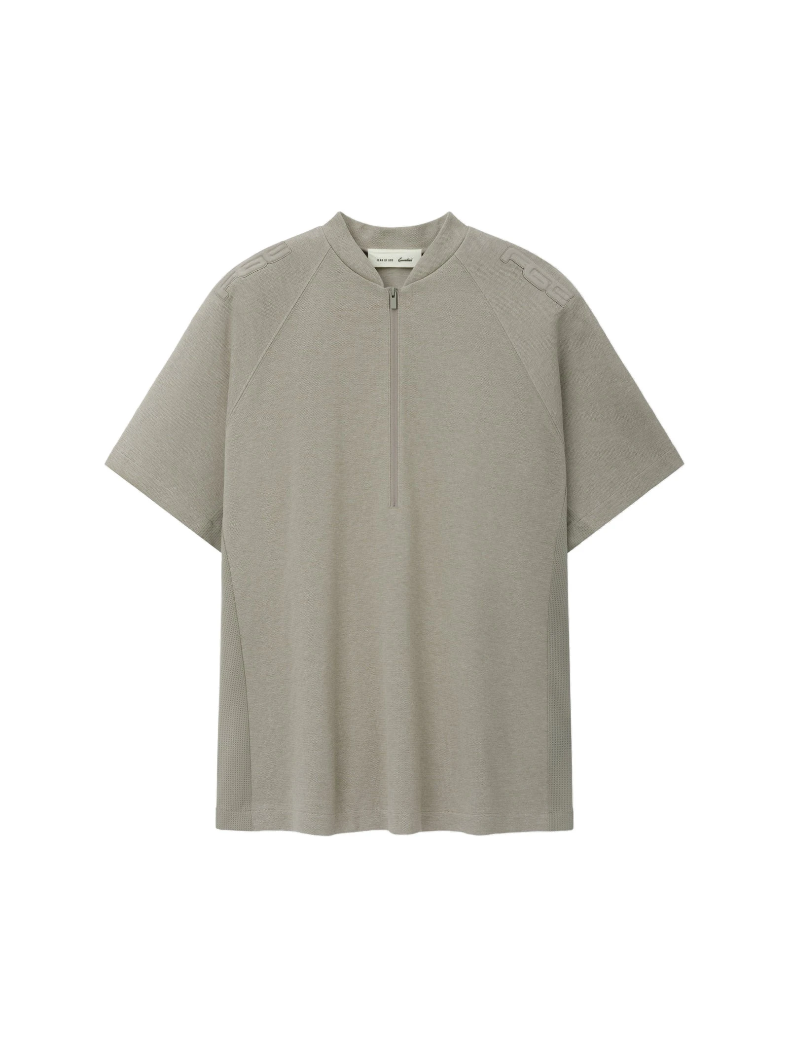 Fear of God Essentials Classic Half Zip Raglan in Pyrite Heather Fear of God Essentials Classic Half Zip Raglan in Pyrite Heather | Luxury Shoes