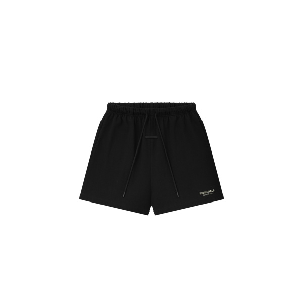 Fear of God Essentials Classic Heavy Jersey Short in Black | Luxury Shoes 
