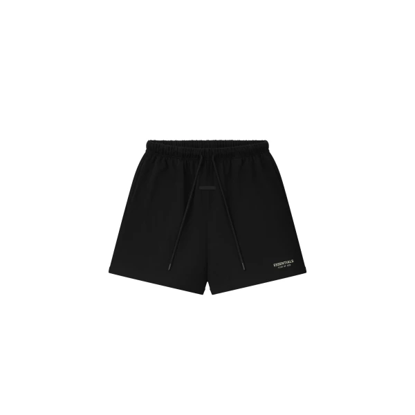 Fear of God Essentials Classic Heavy Jersey Short in Black | Luxury Shoes 