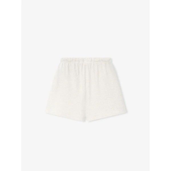 Fear of God Essentials Classic Heavy Jersey Short in Oatmeal Heather | Shorts | Luxury Shoes 