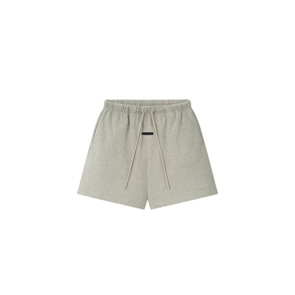 Fear of God Essentials Classic Heavy Jersey Short in Warm Heather | Luxury Shoes 