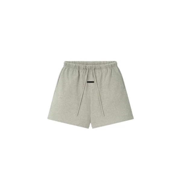 Fear of God Essentials Classic Heavy Jersey Short in Warm Heather | Luxury Shoes 