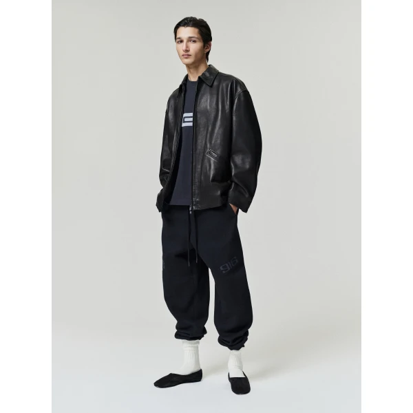 Fear of God Essentials Classic Moto Sweatpant in Vintage Black | Pants | Luxury Shoes 