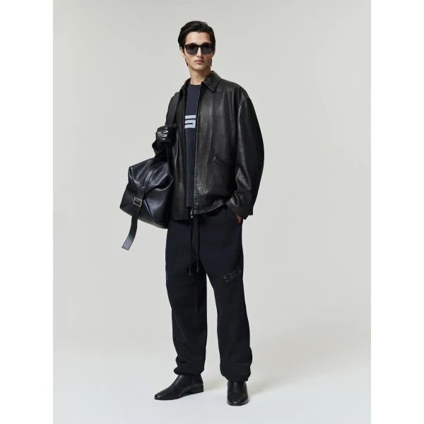 Fear of God Essentials Classic Moto Sweatpant in Vintage Black | Pants | Luxury Shoes 