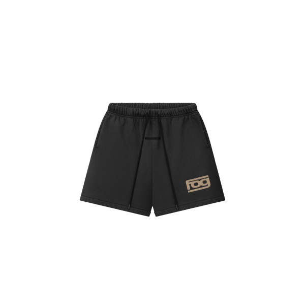 Fear of God Essentials Classic Short in Washed Vintage Black | Luxury Shoes 