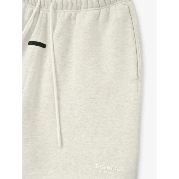 Fear of God Essentials Classic Sweatshort in Oatmeal Heather | Shorts | Luxury Shoes 
