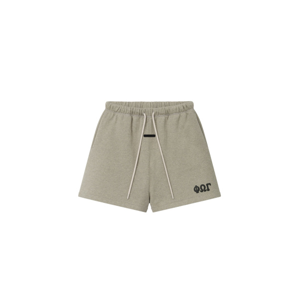 Fear of God Essentials Classic Sweatshort in Washed Seal Heather | Luxury Shoes 