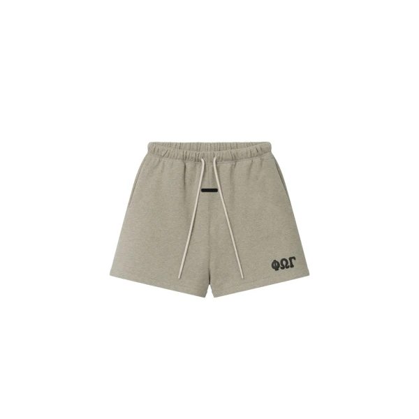 Essentials Classic Sweatshort in Washed Seal Heather