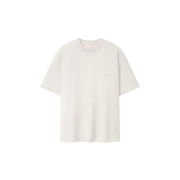 Fear of God Essentials Classic Tee in Oatmeal Heather | Luxury Shoes 