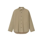 Fear of God Essentials Cotton Canvas Overshirt in Dune | Luxury Shoes 