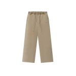 Fear of God Essentials Cotton Twill Lounge Drawstring Pant in Washed Clay | Luxury Shoes 