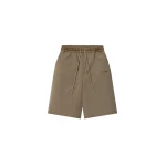 Fear of God Essentials Cotton Twill Lounge Drawstring Short in Washed Clay | Luxury Shoes 